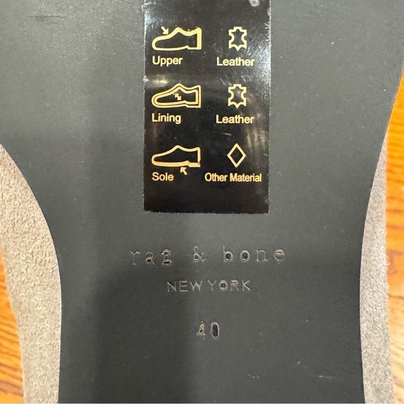 NWOB Rag & Bone Rover Ankle Boot Womens EU 40 Cemento Gray Suede Chelsea Boot - Picture 5 of 9